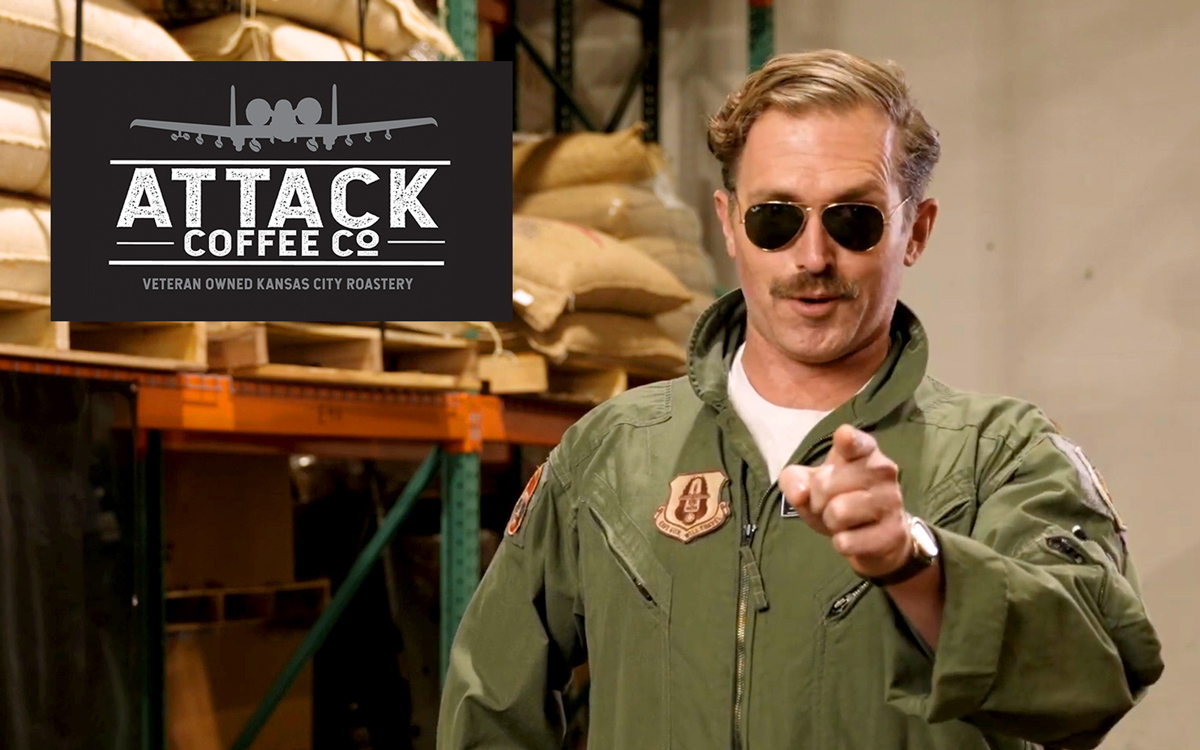 Attack Coffee pilot pointing at you